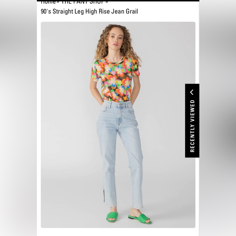 Sanctuary high rise straight leg “90s jean”